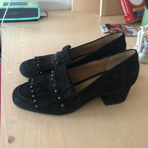 Franco Sarto lightly worn heeled loafers